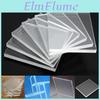 Thickness 5mm Clear New 6pcs Acrylic Blocks Stamping Rubber Plexiglass Thin Pads