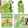 Popular Pokemon Cartoon Plush Toy Chikorita Grass Stuffed Animal Doll Wholesale