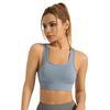 Women's Racerback Shockproof Sports Bra with Beautiful Back Design and Hook-and-Eye Closure