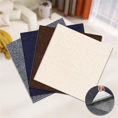 20pcs DIY Self Adhesive Carpet Floor Tiles Sticker Square Rugs Peel And Stick Mat Flooring For Kitchen Home Decor Carpets