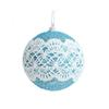 New 8cm Christmas Ball Pendant Lace Foam Xmas Tree Charm Christmas Supplies Party Decoration