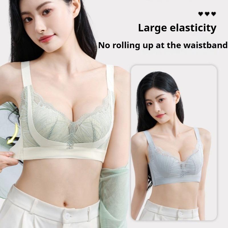 Sexy Spitzen-BH, der große Brüste kleiner erscheinen lässt, sie anhebt und ein Hängen verhindert, und Halt bietet