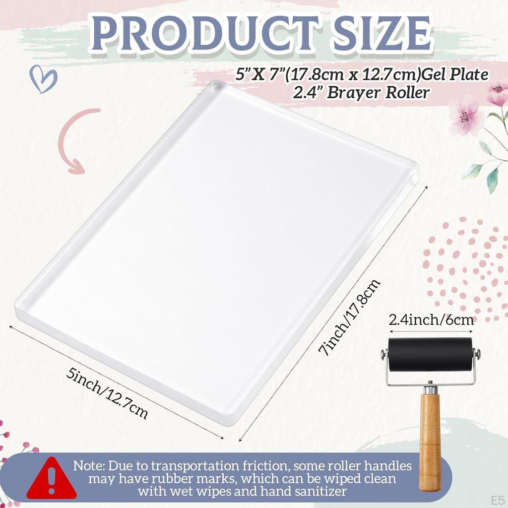 Kit de Imprimare Gel pentru Începători Articole de Artă Profesionale pentru Confecționarea de Felicitări și Artizanat Șabloane Versatile