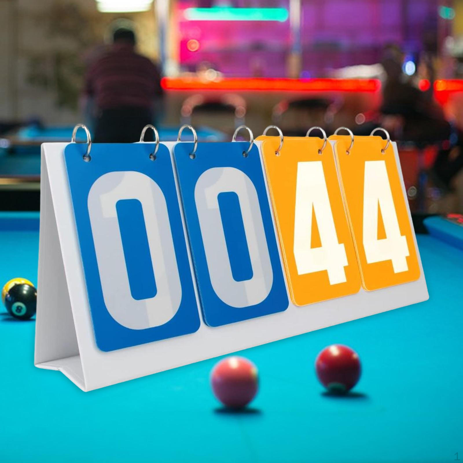 Digit Scoreboard, Sports Durable Scoreboard for Football, Basketball Blue Yellow