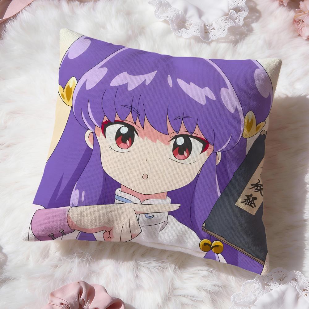 cute anime Ranma Cushion Cover Premium Comfort Reversible Pillow Cove -Two in One Design for Any Room & Car Interior