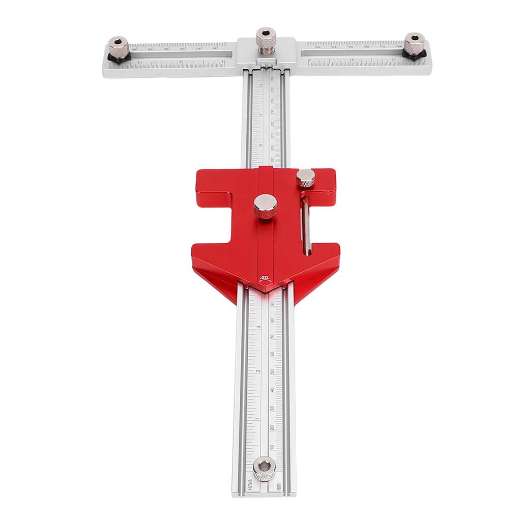 5 in 1 Cabinet Hardware Jig 7.5 Inch Adjustable Hole Distance 30 45 60 90 120 135 Degree Woodworking Scriber Drill