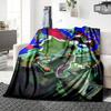 1Pc Alien Invasion Scene Blanket Soft Throw Blanket For Home Bedroom Bed Sofa Travel Office Solid Christmas Blanket