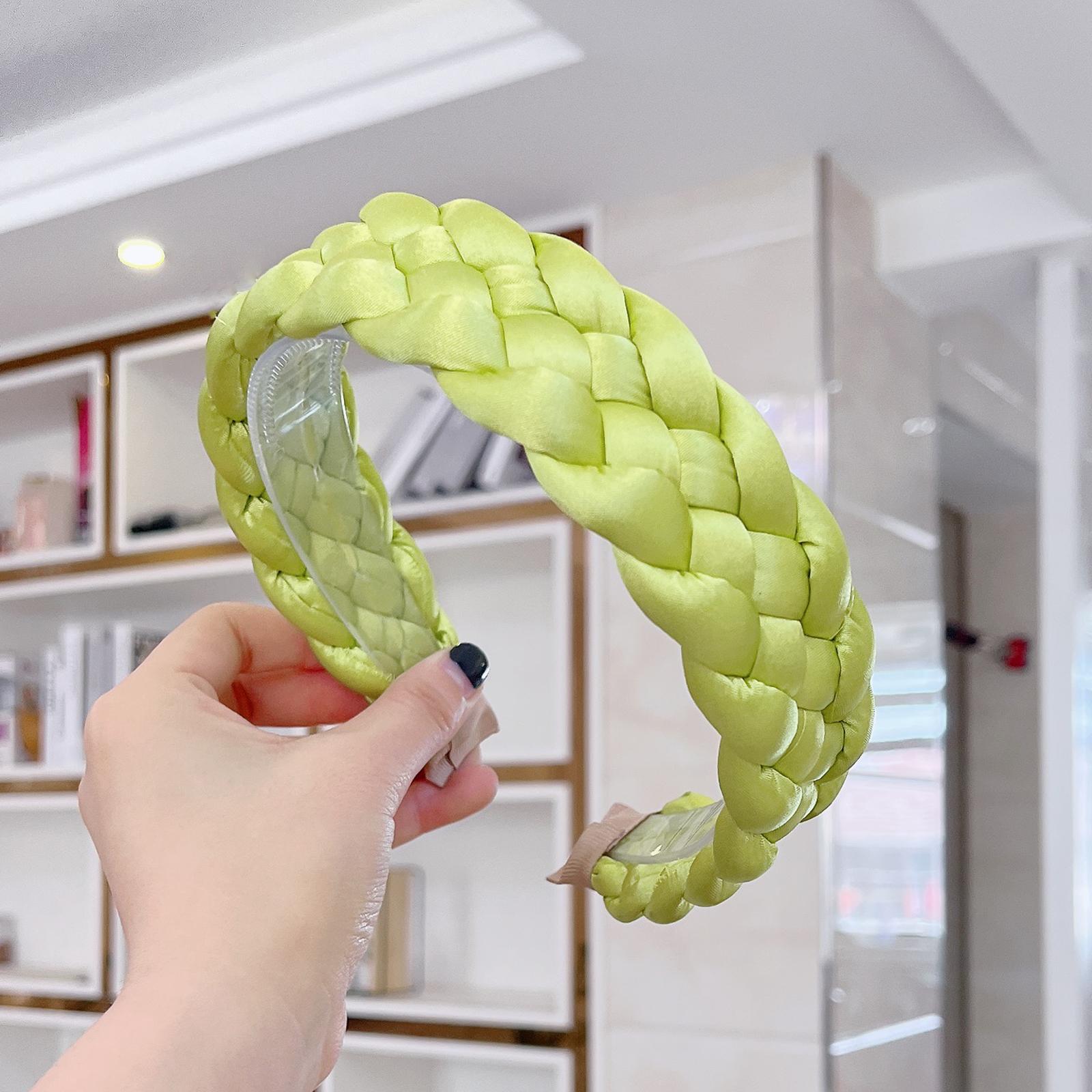 

PROLY Новая Мода Женская Повязка на Голову Свежий Весенний Цвет Повязка для Волос Ручной Работы Плетеной Головной Убор Нескользящие Зубчики Аксессуары для Волос