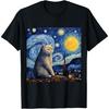 British Shorthair Cat Starry Night - British Shorthair Cat T-Shirt(2)