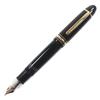 Great MONTBLANC Fountain Pen Meisterstück 149 White Star Black Gold 14K Mens Used