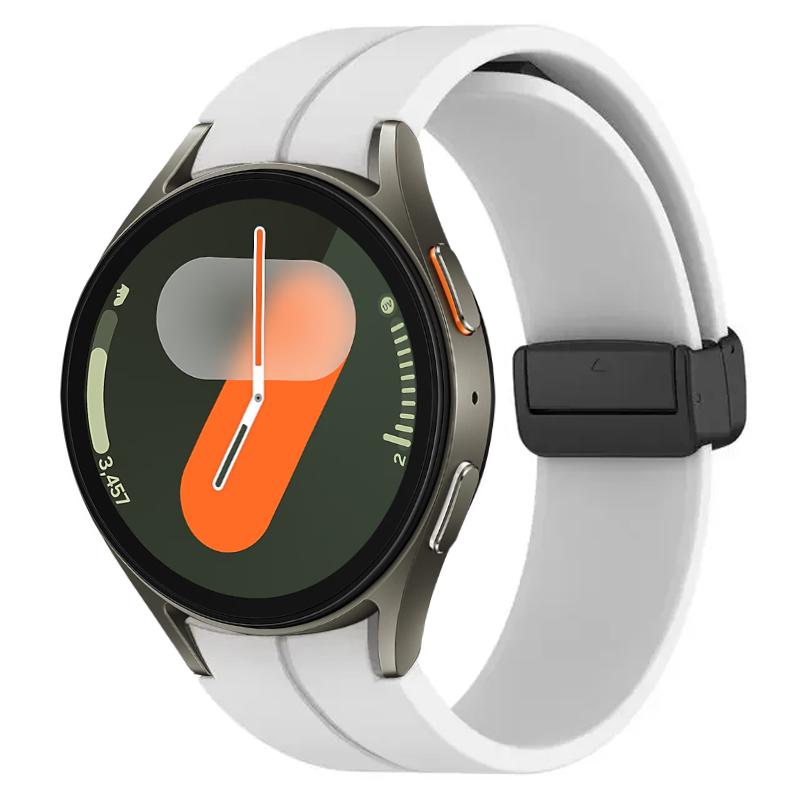 Silicone Band for Samsung Galaxy Watch 7 FE 40mm 44mm Strap Smartwatchh Magnetic Buckle Wrist Bracelet Galaxy Watch7 Watchband