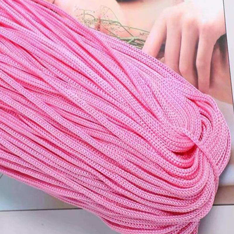 200g 3mm Color Nylon Cord Thread Crochet Hollow Line Macrame DIY Hand-woven Bracelet Braided Handicrafts Shoes Making DIY