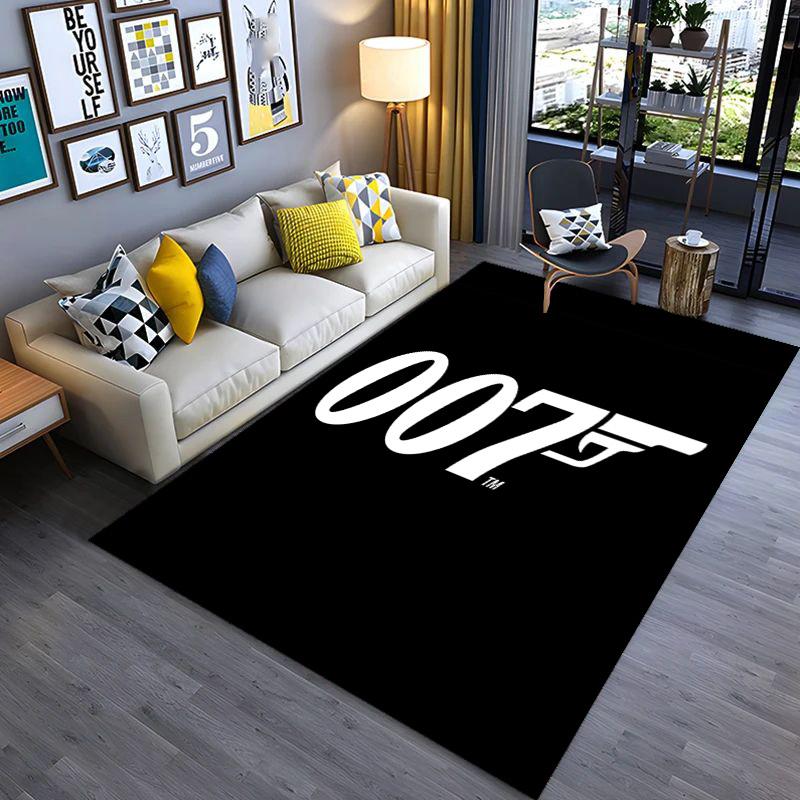 Iconic Gun Logo Design Carpet Doormat Printing Room Protective Pad Dormitory Decoration