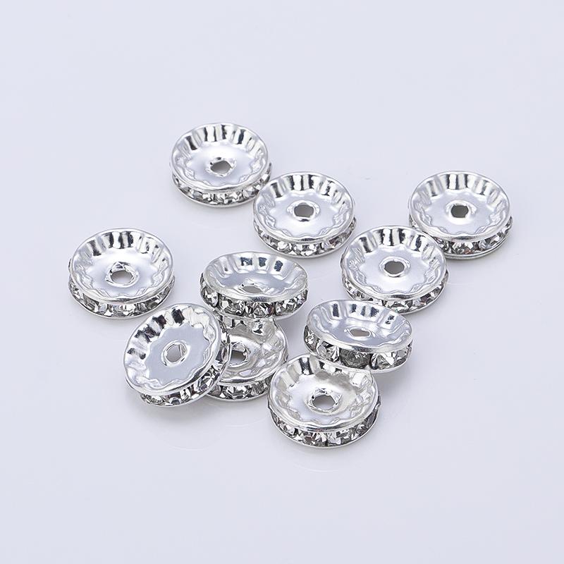 Louleur High Quality Rhinestone Crystal Beads Rondelle Loose Spacer Beads For DIY Jewelry Making Accessories Supplie Wholesale