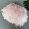 Fluffy Turkey Feathers Trim Fringe Ribbon 10Meters Marabou Feather On Tape Fringes Sewing Trimmings DIY Clothes Dress Decoration