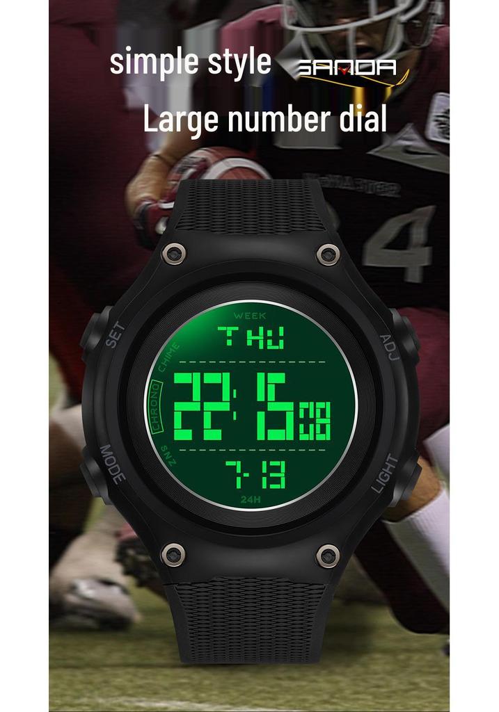 Sanda Multifunctional Youth Luminous Waterproof Sports Watch