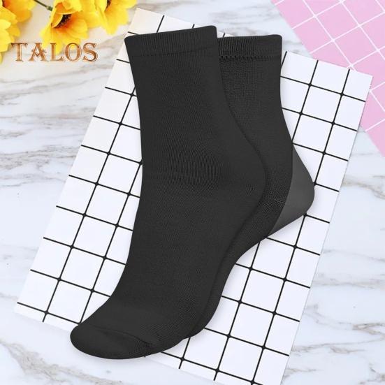 Șosete hidratante cu gel pentru tratament pentru picioare Șosete pentru echipaj din silicon pentru femei, spa, pedichiură, șosete pentru îngrijirea călcâielor uscate crăpate