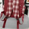 Sac à dos à carreaux rétro pour femme Sac d'école pour étudiant