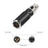 4Pin XLR Female 3Pin MIni XLR Male Converter Instantly Connection Easy to Use For Sound Cards Cameras Microphones