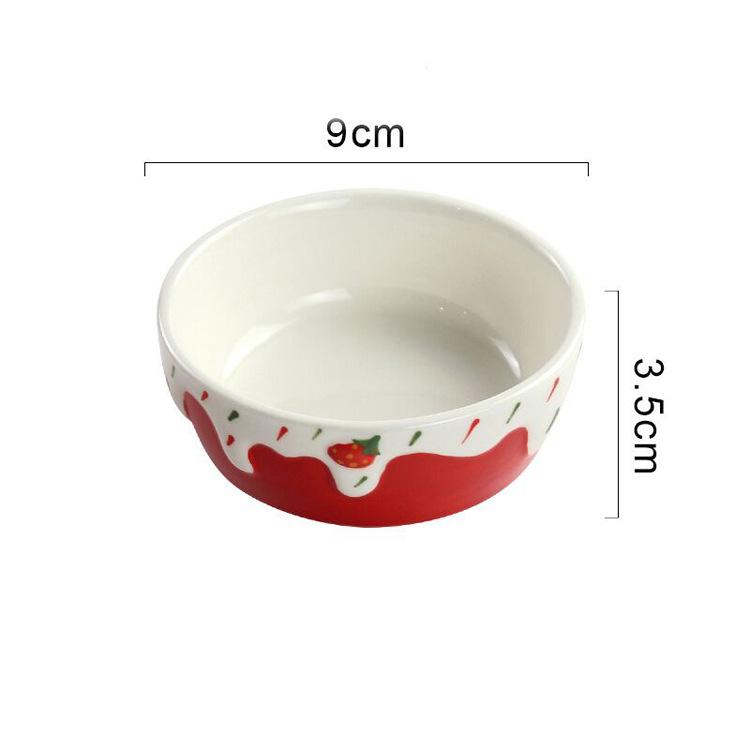 Большая керамическая миска для еды с защитой от опрокидывания для хомяков, кроликов, шиншилл, ежей и морских свинок