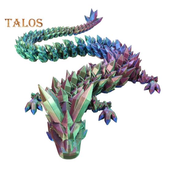 

3D-печатная китайская фигурка дракона с подвижными суставами, подвижная фигурка, летающий дракон, подвижная модель, игрушка-фиджет, настольное украшение, орнамент 30cm