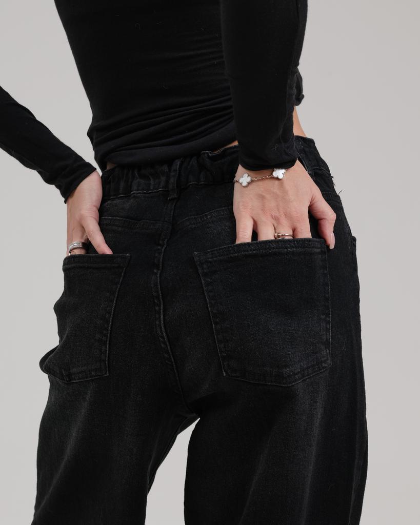 Джинсы широкие Its Basic 3468 38 черные