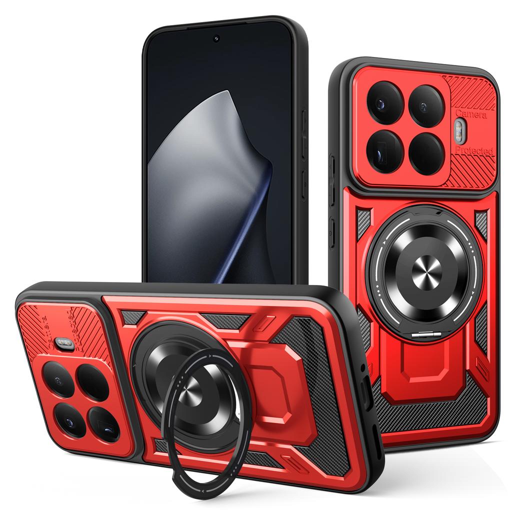 For Xiaomi 15T Pro Case Xiaomi 15T Phone Cover 15t Pro Magnetic Armor Shockproof Ring Holder Case Magsafe Wireless Charge Cover