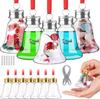 Set of 20 Clear Fillable Christmas Hanging Ornament Delicate Craftable Baubles for Holiday Tree Decoration and Parties