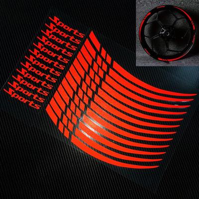 Easy Apply Reflective Wheel Rim Stickers for Motorcycles 18 To 21 Inch