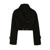 Women's clothing 2026 spring and autumn European and American style double placket long sleeve double breasted short trench coat women's short trench
