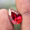 Natural Red Ruby Loose Gemstone 12 ct Pear Cut for Housewarming for Jewelry Making and Crafts