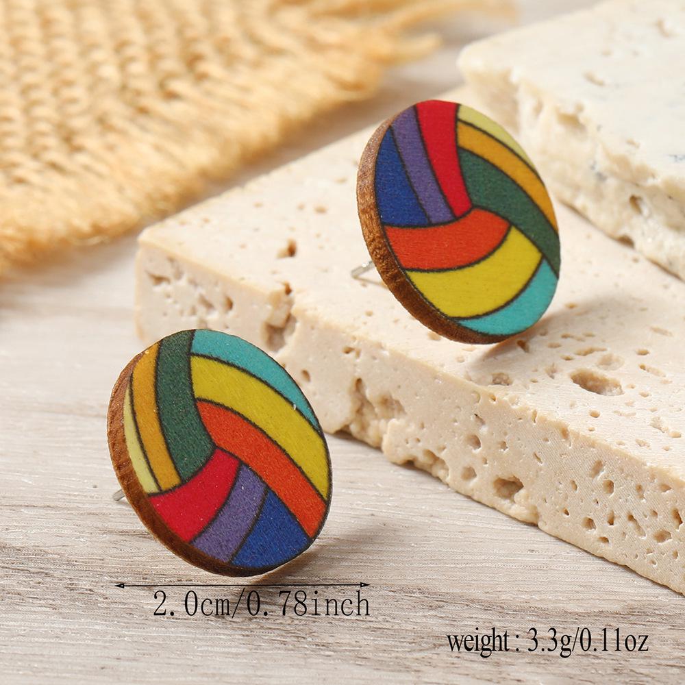 Acrylic Sports Ball Earrings: Football, Basketball, Baseball, Rugby