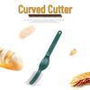 Master of Dough Curved Baguette Scoring Knife for European Bread - Perfect for Slashing, Shaping, and Baking at Home
