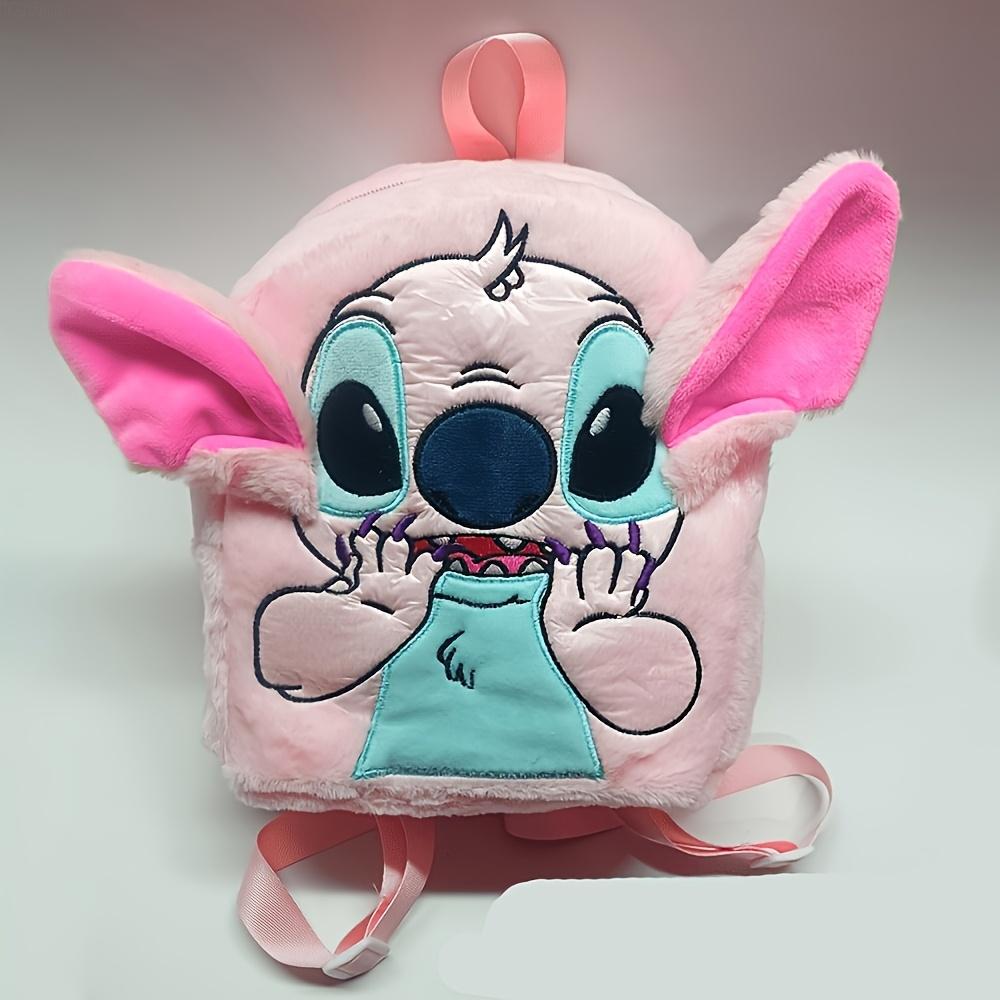 Disney Plush Doll Stitch Fashionable Cute Backpack Kindergarten Boys and Girls School Bags 23cm