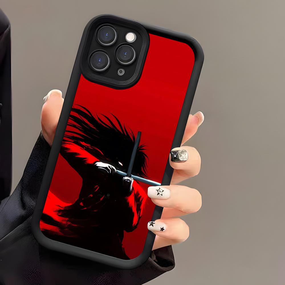 HELLSING Anime Phone Case For IPhone 17 Air 16 E 15 14 Plus 13 12 11 Pro Max Black Sky Eye Stepped Protective Case