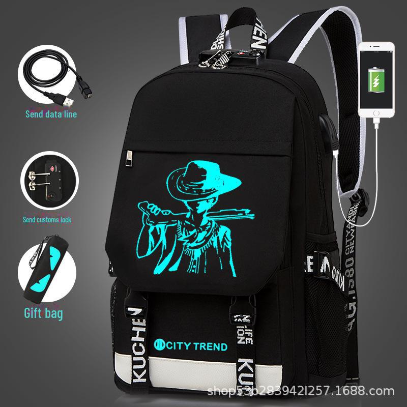 Men's Large Capacity Casual Backpack - Korean Style for High School and Junior High Students