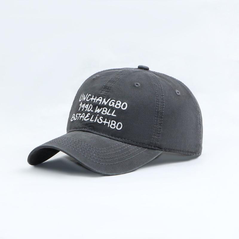 Retro Embroidered Baseball Hat for Men and Women Simple and Versatile Face Cap