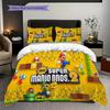 Super Mario Adventure Set Threepiece Set 1 Duvet Cover 2 Pillowcase Without Core Duvet Cover And Pillowcase Soft And Comfortable