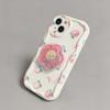 Korean Flower Bracket Holder 3D Wave Case For Realme 15 5G 15 14 13 12 Pro 11 Plus C71 C75 C53 C55 Note 60 C61 GT6 Cover Funda S