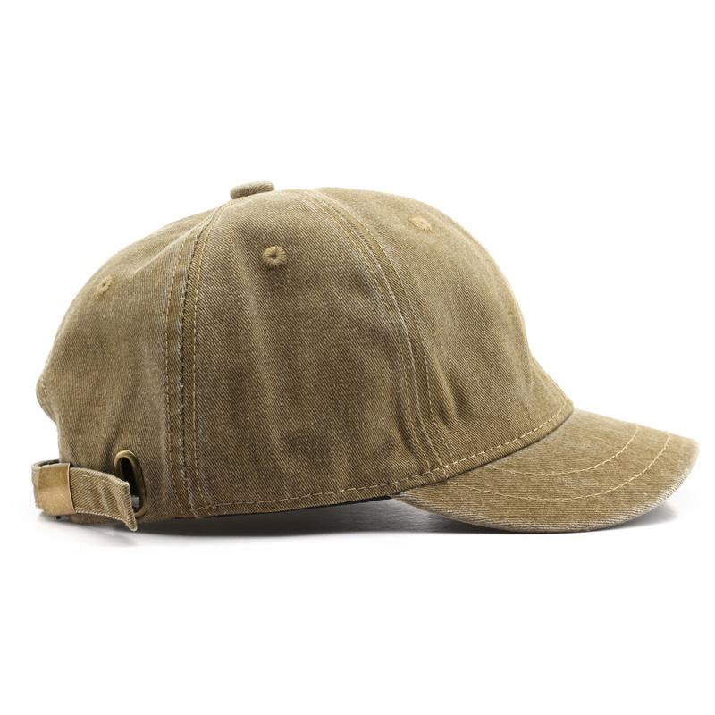 Vintage Short Brim Demin Baseball Hat For Women Men JK Korean Washed Cotton Peaked Hat Snapback Hip Hop Dad Trucker Caps Bonnet