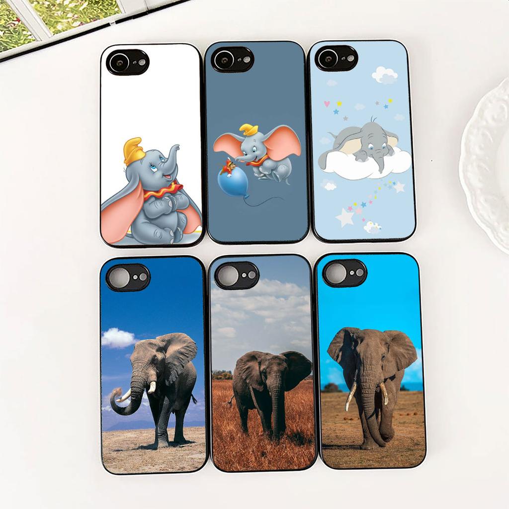Elephant Dumbo Silicone Cover for Apple iPhone 17 Pro XS Max Air XR 6 Plus X 5 + SE 2022 SE2 6+ Coque Phone Case