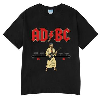 ADBC Jesus Christ Rock Fun Meme Tshirt for Men Women Casual Comfortable Clothes Large Short Sleeve Summer Tshirt