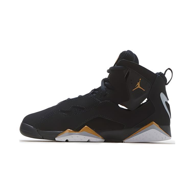 (PS) Air Jordan True Flight Black Gold Kids 343796-070 EU 35
