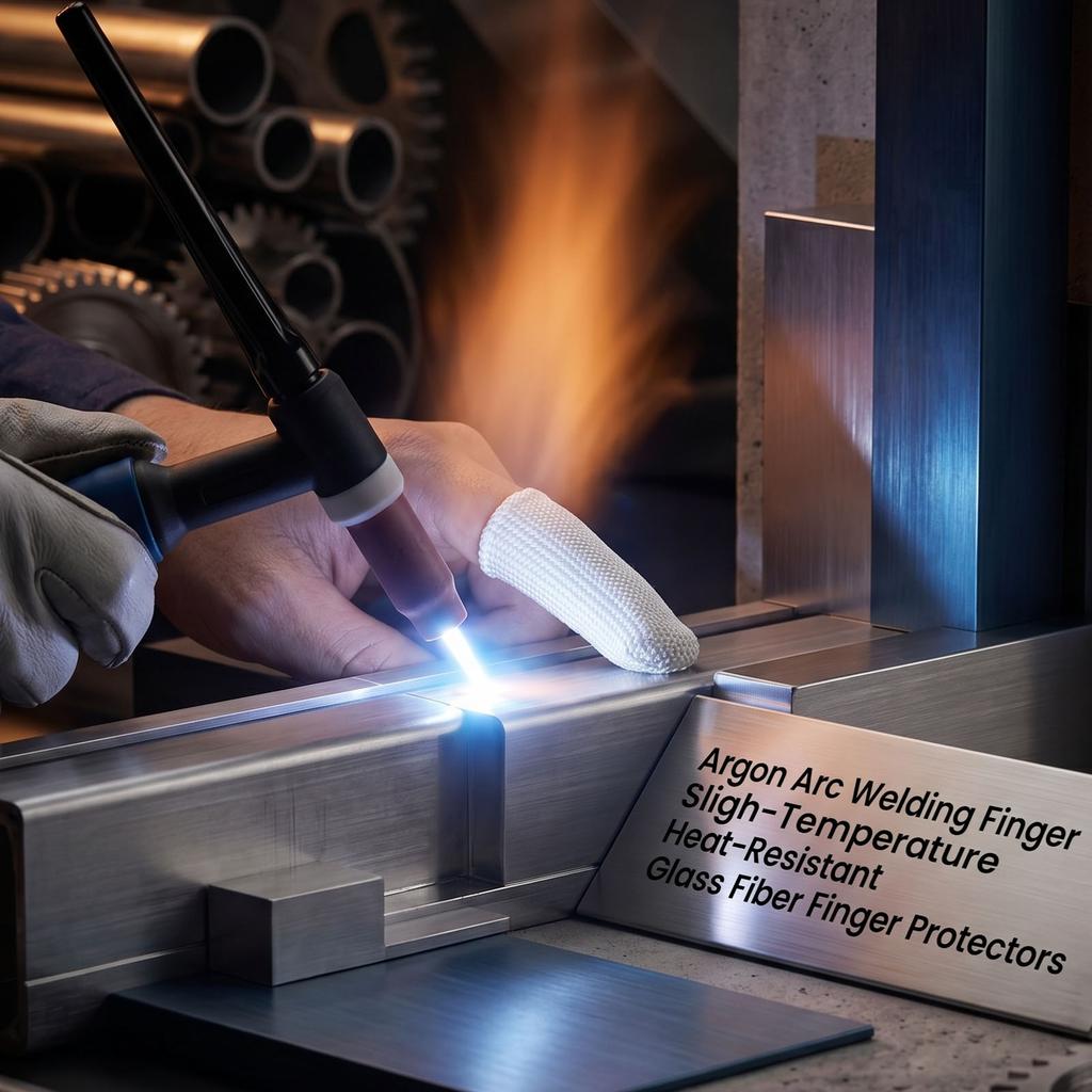 Welding Finger Protector High Temperature Resistance Flame Retardant Flexible Fit Welding Glove Finger