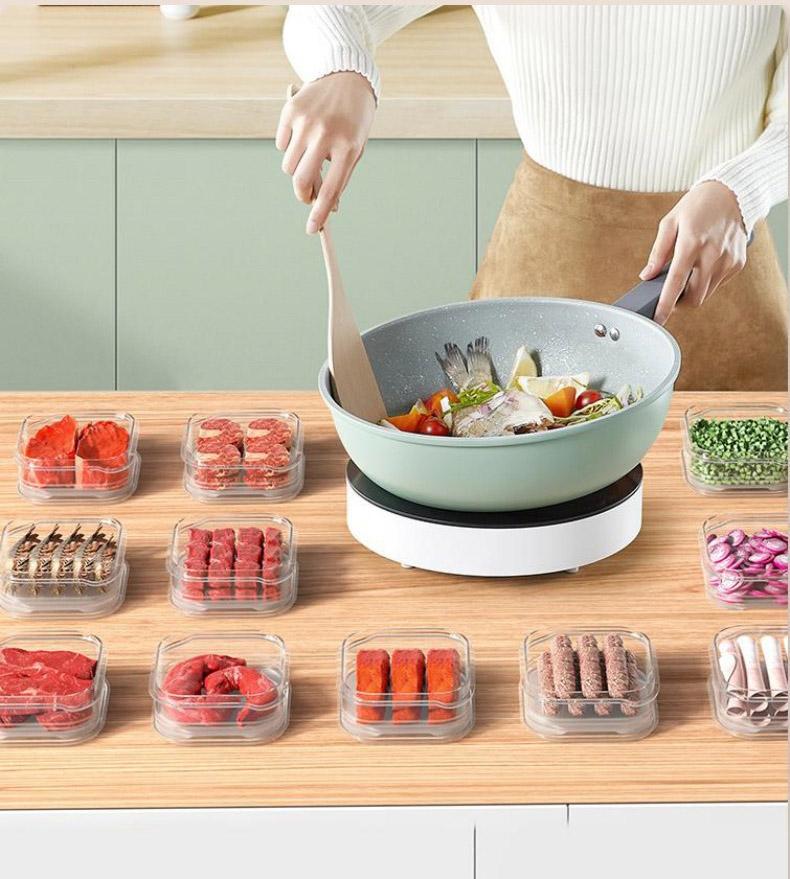 Fridge Storage Box Food Fresh Refrigerator Door Organizer Bins Shelf Basket Fruit Spice Food Container Kitchen Case Accessories