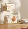 Umbra Prisma Photo 5x7 2L for Tabletop and Wall Mounted Photo Brass Frame, Inches, Size, Display,