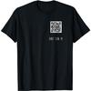 NEWTRUE Rick Roll Small QR Scan Code Funny Joke T-Shirt