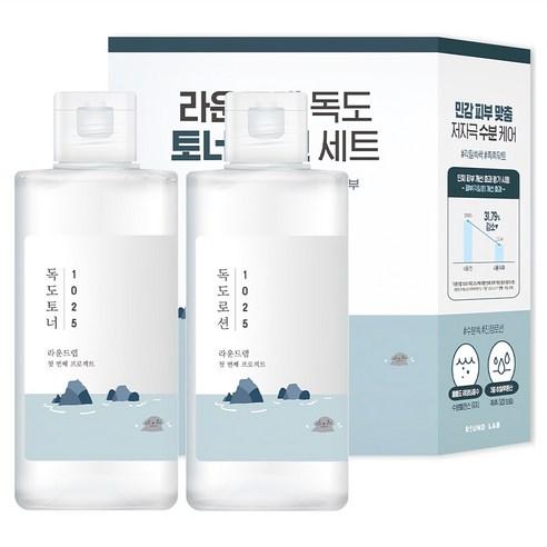 ROUND LAB 1025 Dokdo Toner 200ml + Lotion 200ml Set  (200ml + 200ml)