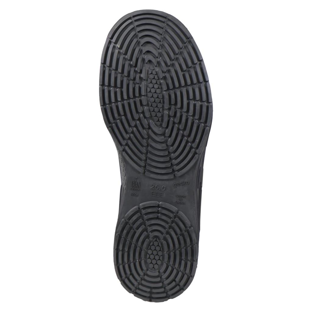 Fukuyama Rubber City Hunter JSAA Certified Professional Sneakers, Steel Toe Cap, Oil-Resistant, Slip-Resistant, Magic #500 Black, Size 25.5cm