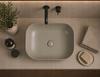 Bella countertop washbasin 50.5X40.5 CM oval cappuccino matt